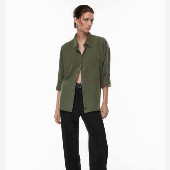 Aritzia Babaton Archive Shirt (Black, Tencel) - Picture 5 of 8